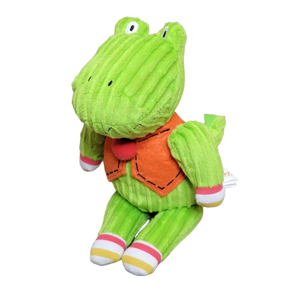 Monkeez & Friends Green Alligator "Oscar" Plush Stuffed Animal EUC